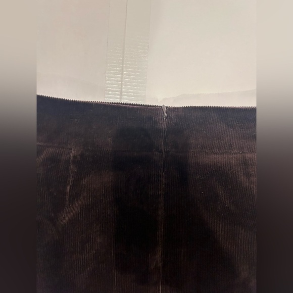 Banana Republic Mini Skirt Women’s 8 Velvet Purple Buttons Zipper Goth Grunge - Picture 6 of 8